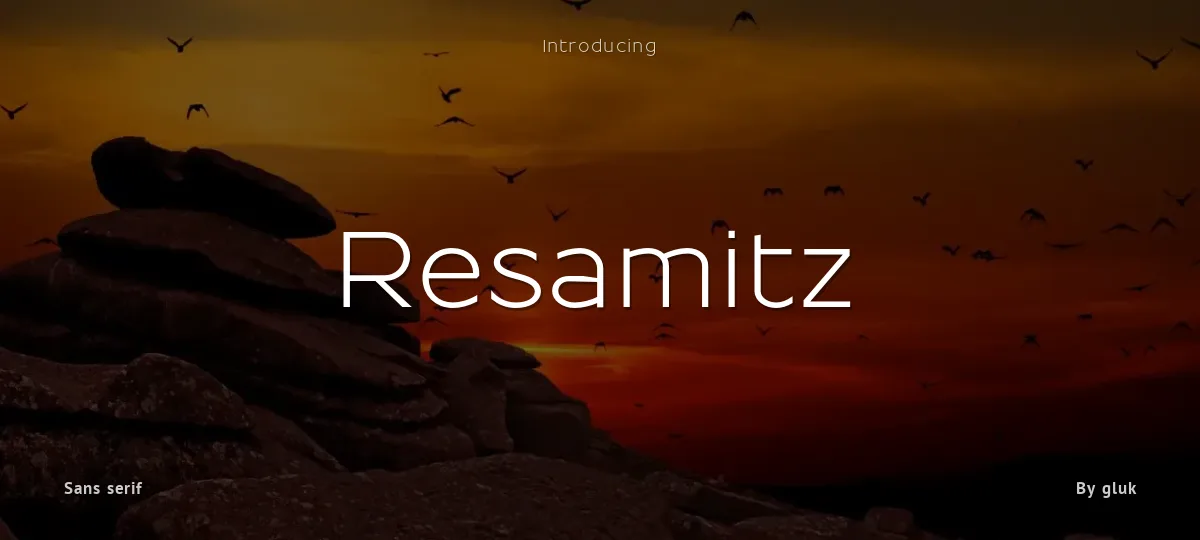 Resamitz font preview
