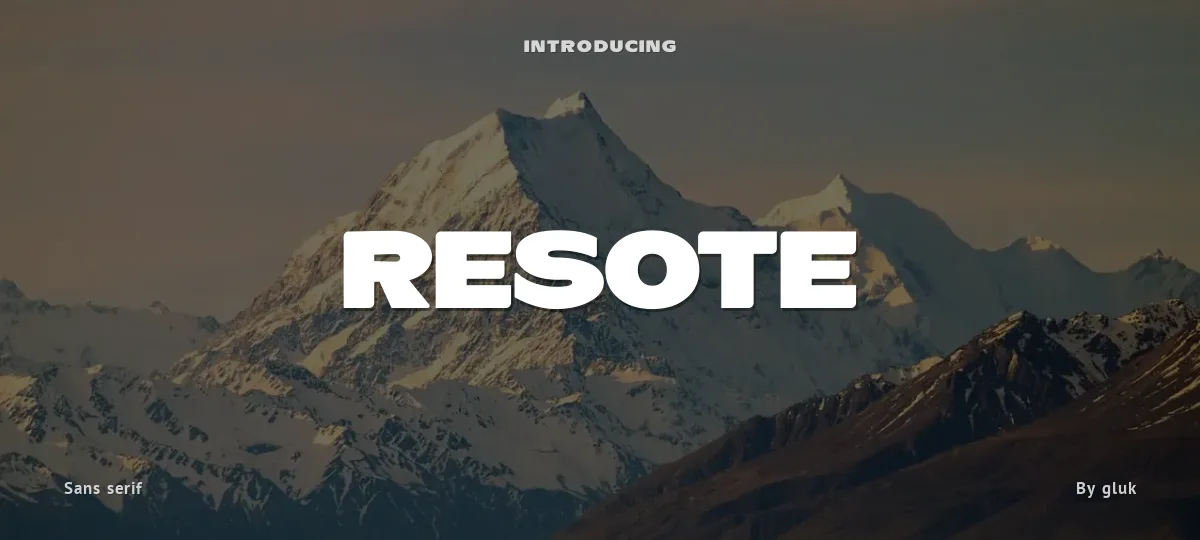 ResotE font preview