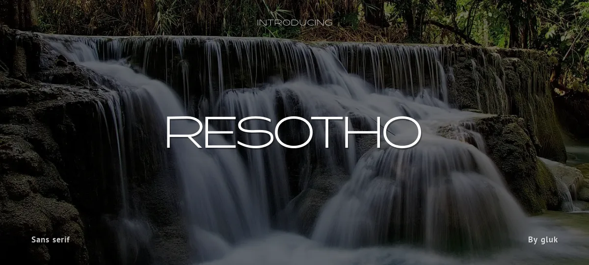 Resotho font preview