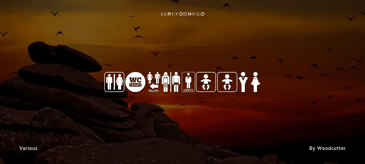 Restroom font preview