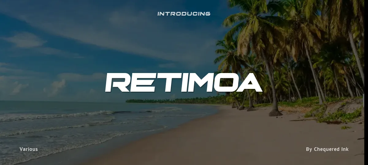 Retimoa font preview