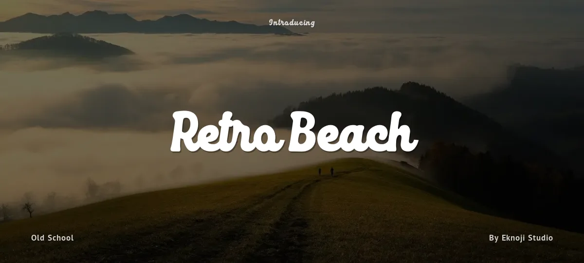 Retro Beach font preview