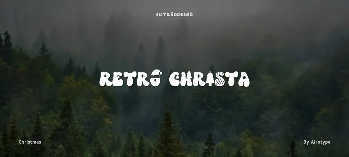 Retro Christa font preview