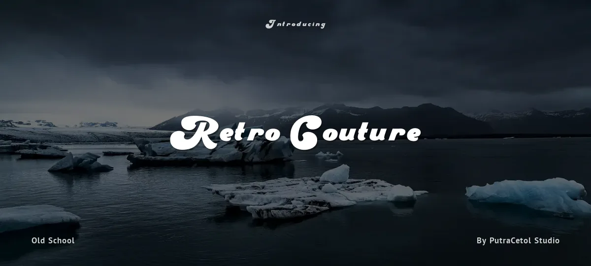 Retro Couture font preview