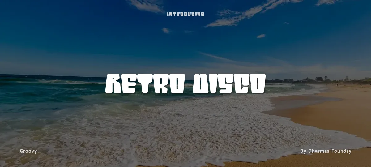 Retro Disco font preview