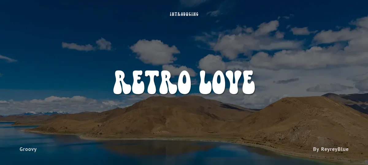 Retro Love font preview