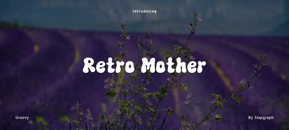 Retro Mother font preview