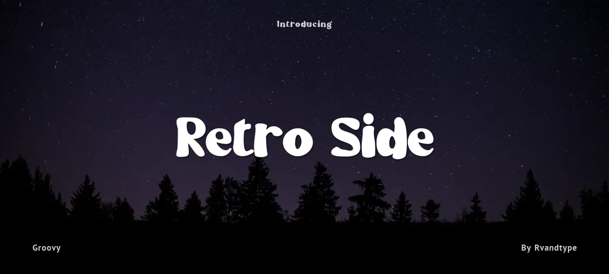 Retro Side font preview