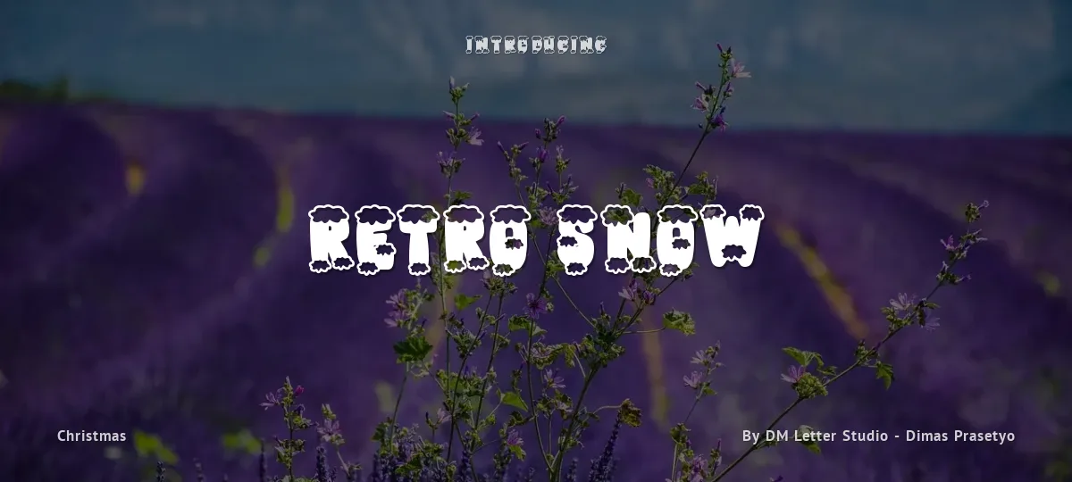 Retro Snow font preview
