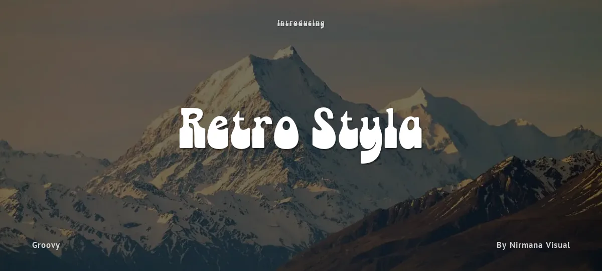 Retro Styla font preview