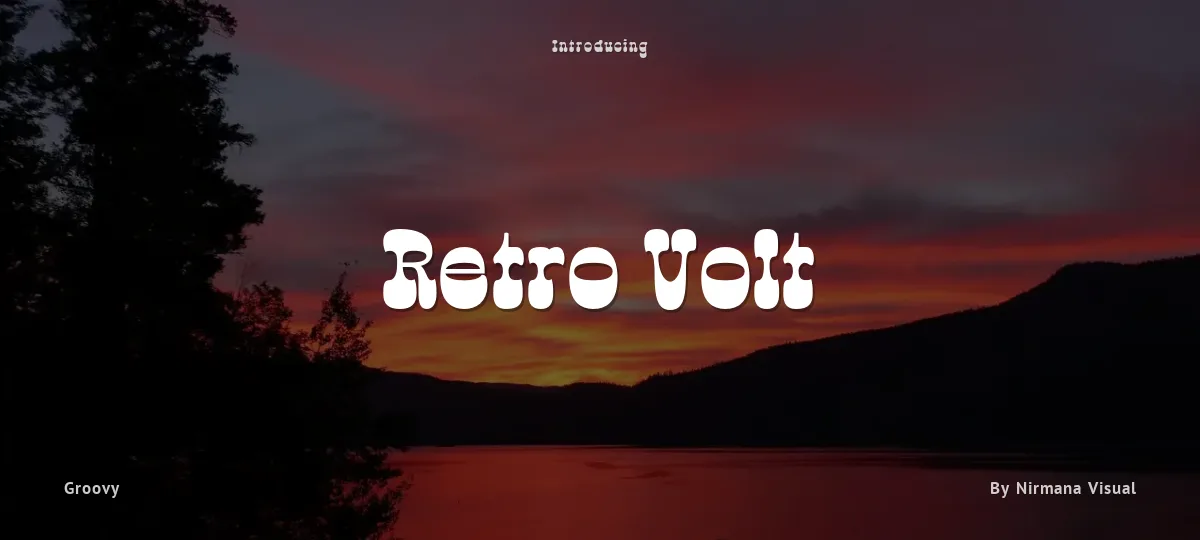 Retro Volt font preview