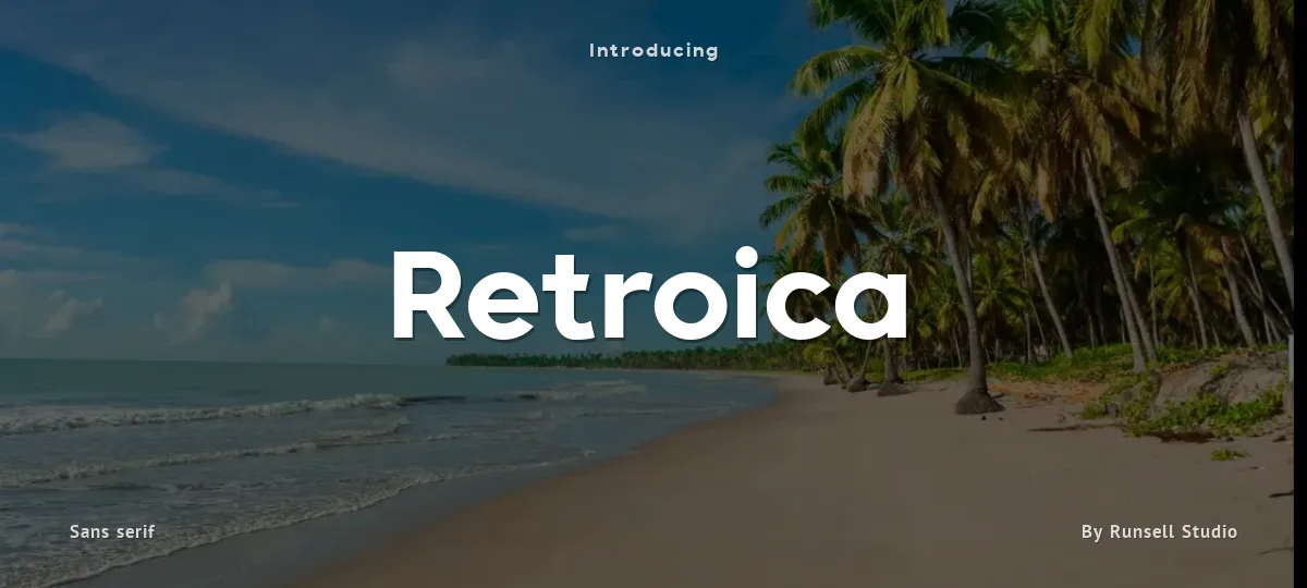 Retroica font preview