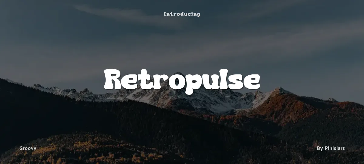 Retropulse font preview