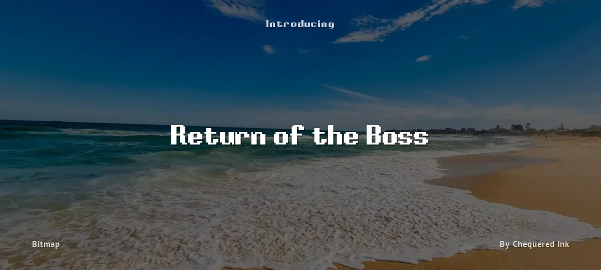 Return of the Boss font preview