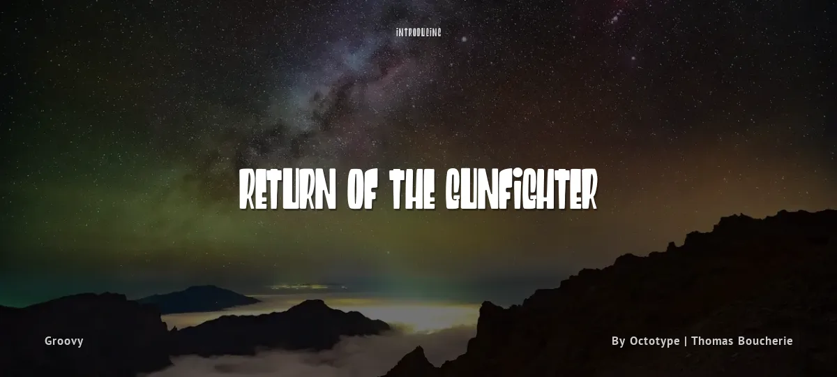 Return of the Gunfighter font preview