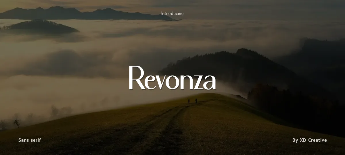Revonza font preview
