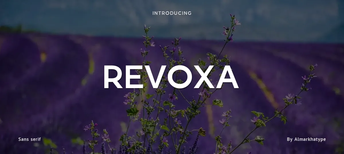 Revoxa font preview