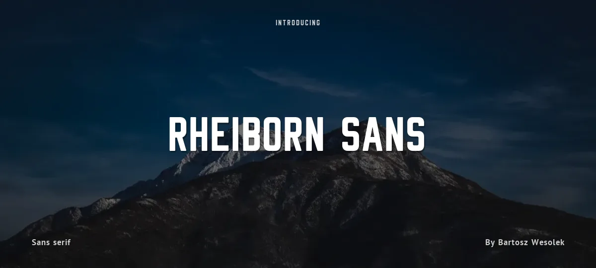 Rheiborn Sans font preview