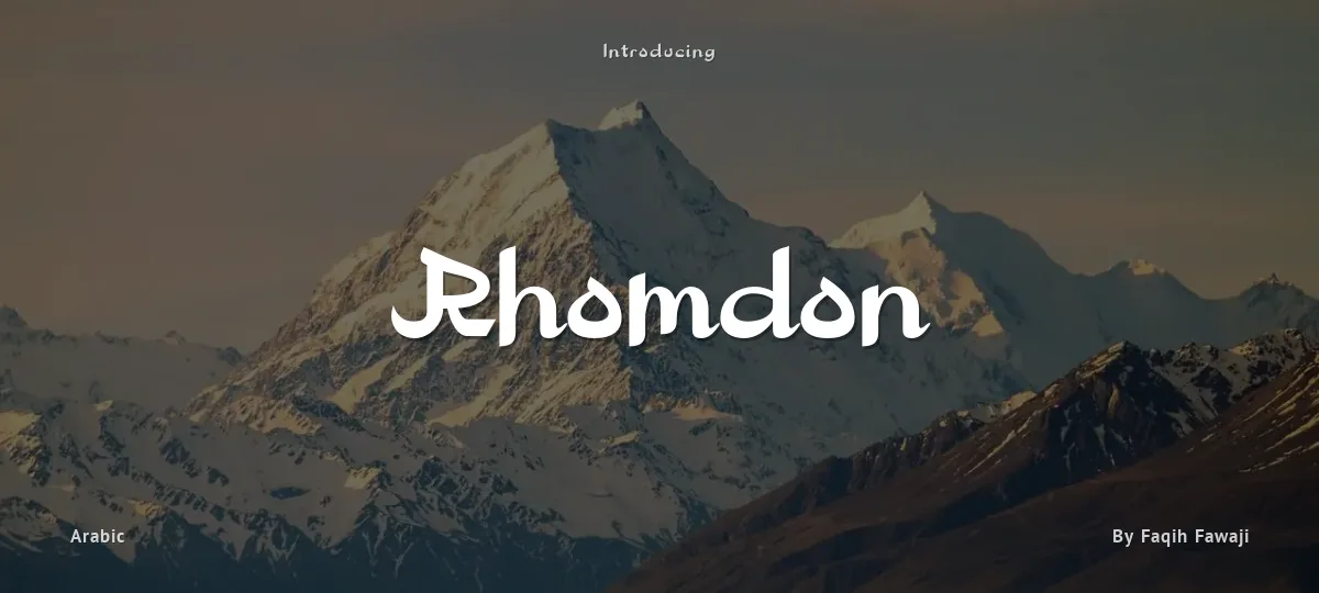 Rhomdon font preview