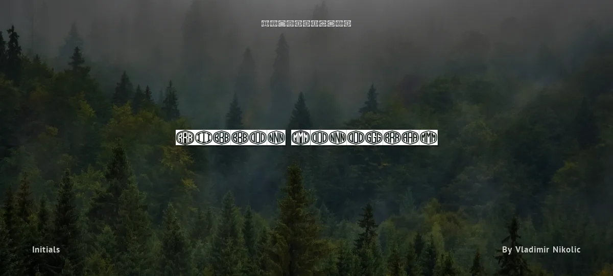 Ribbon Monogram font preview