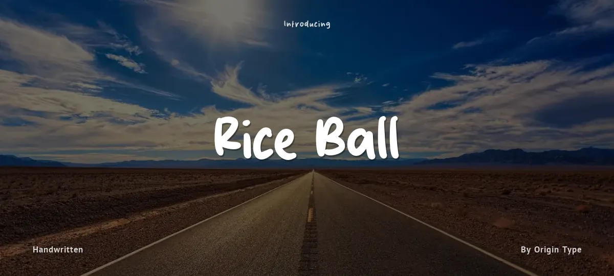 Rice Ball font preview