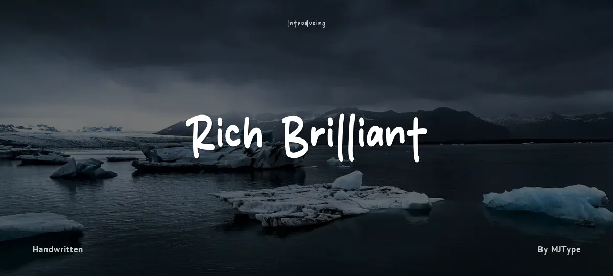 Rich Brilliant font preview