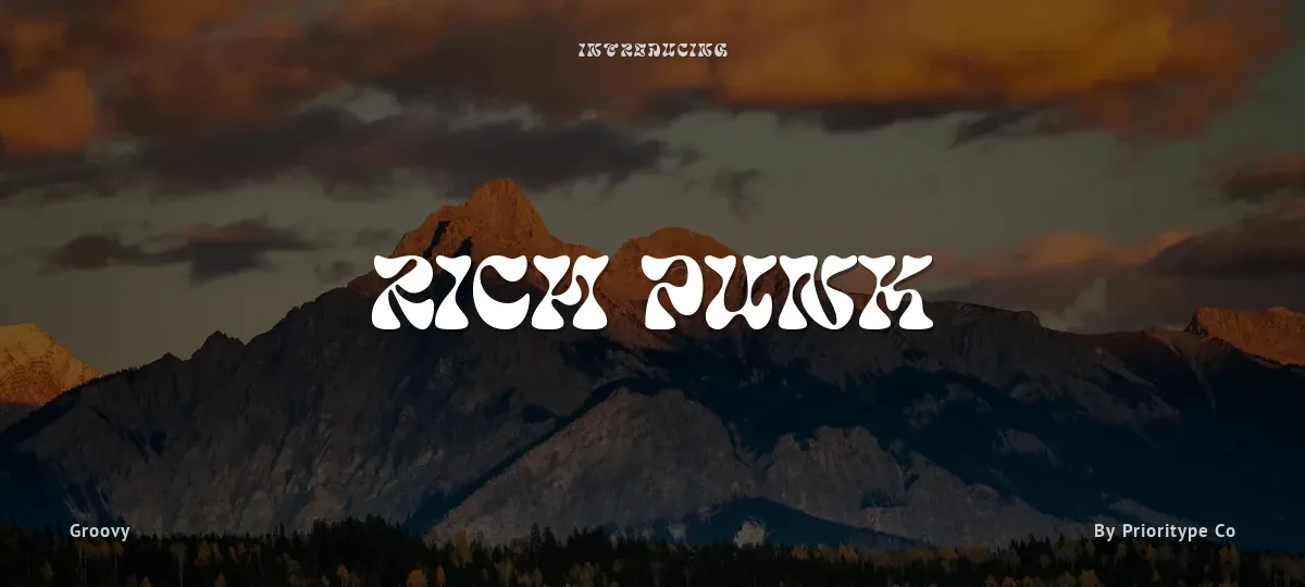 Rich Punk font preview