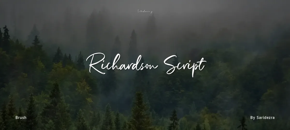 Richardson Script font preview