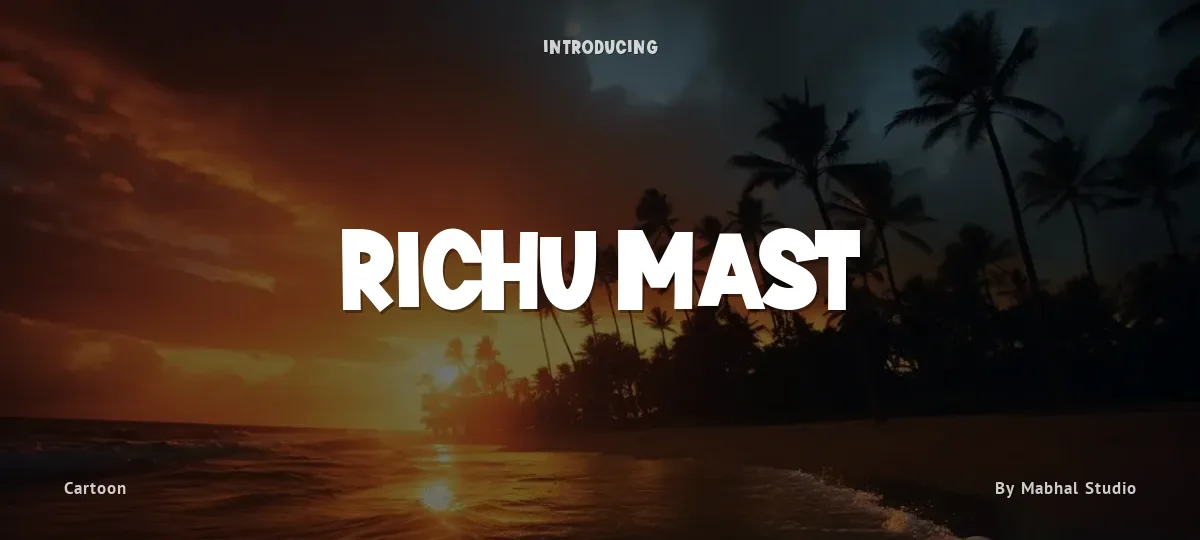 Richu Mast font preview