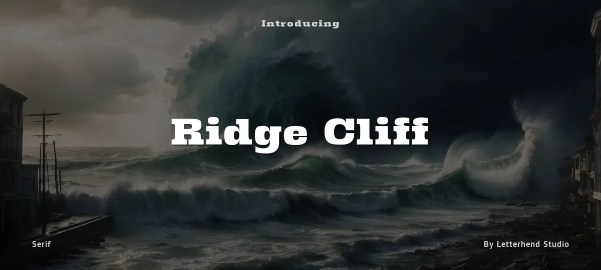 Ridge Cliff font preview
