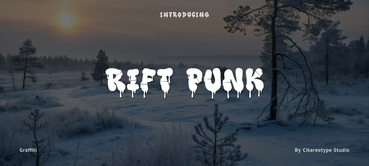 Rift Punk font preview