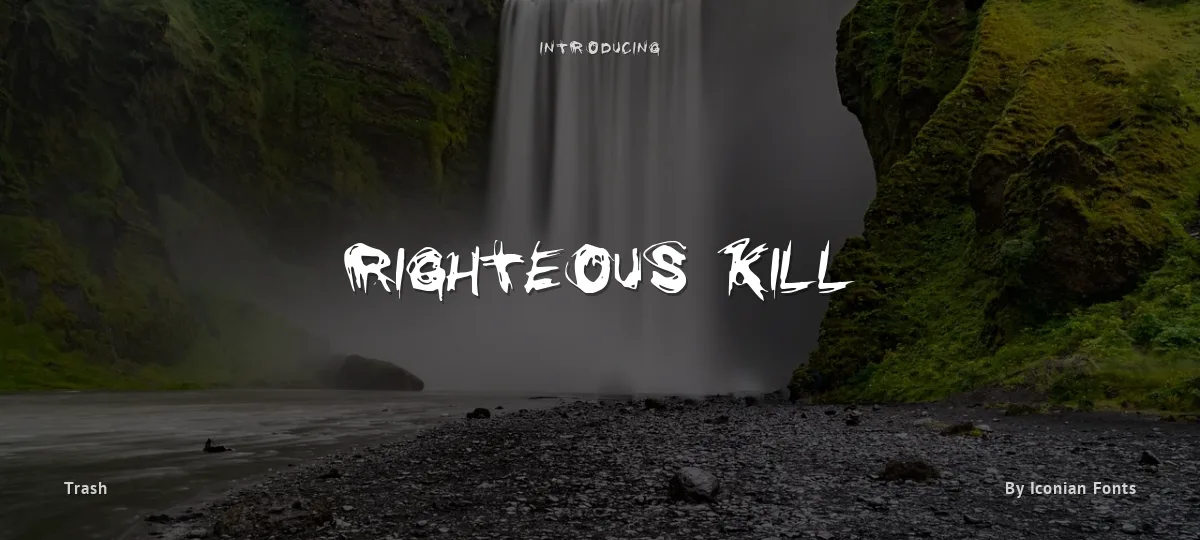 Righteous Kill font preview