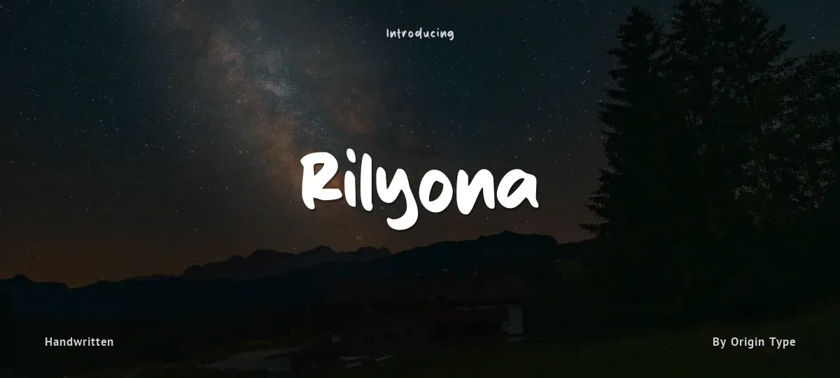 Rilyona font preview