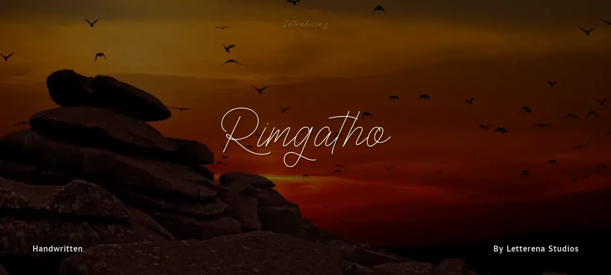 Rimgatho font preview