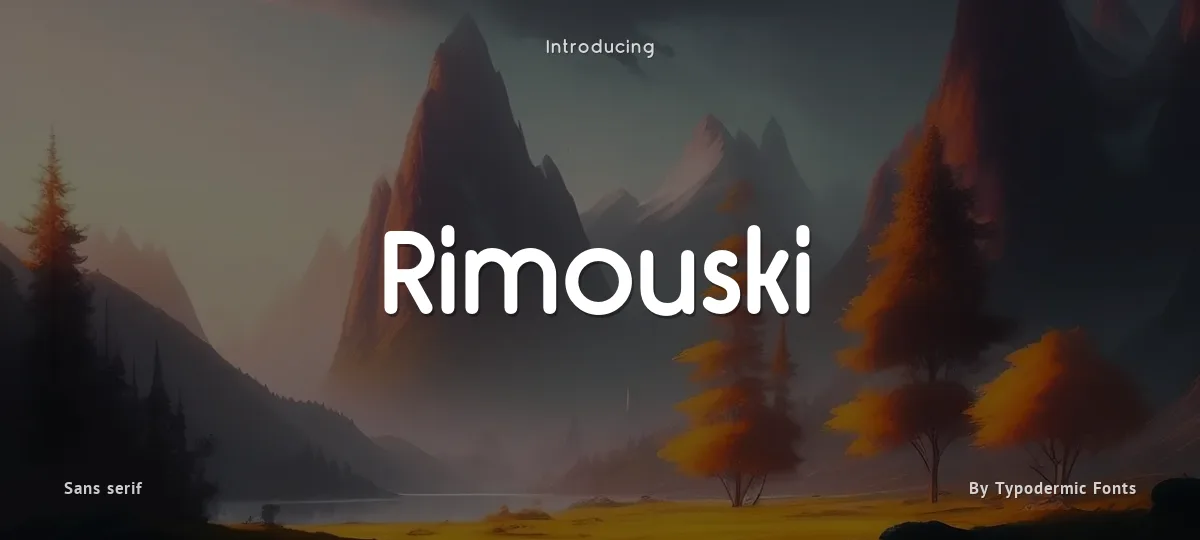 Rimouski font preview