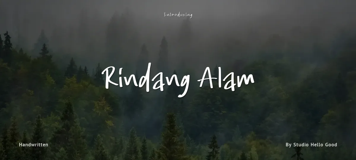 Rindang Alam font preview