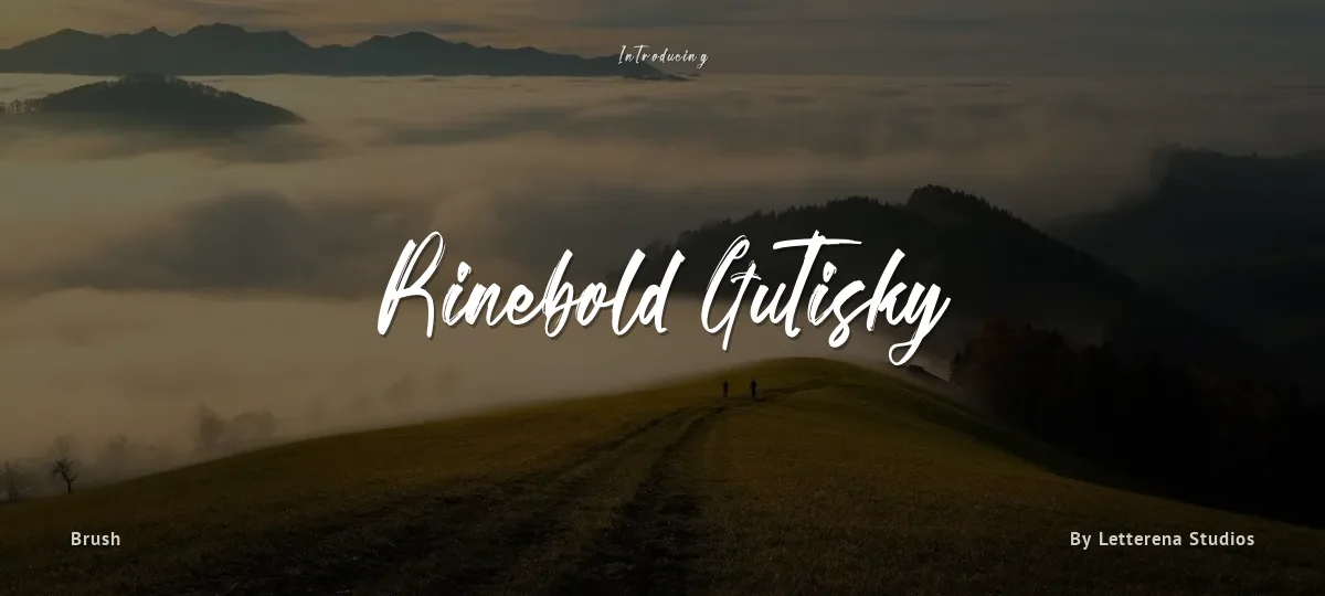 Rinebold Gutisky font preview