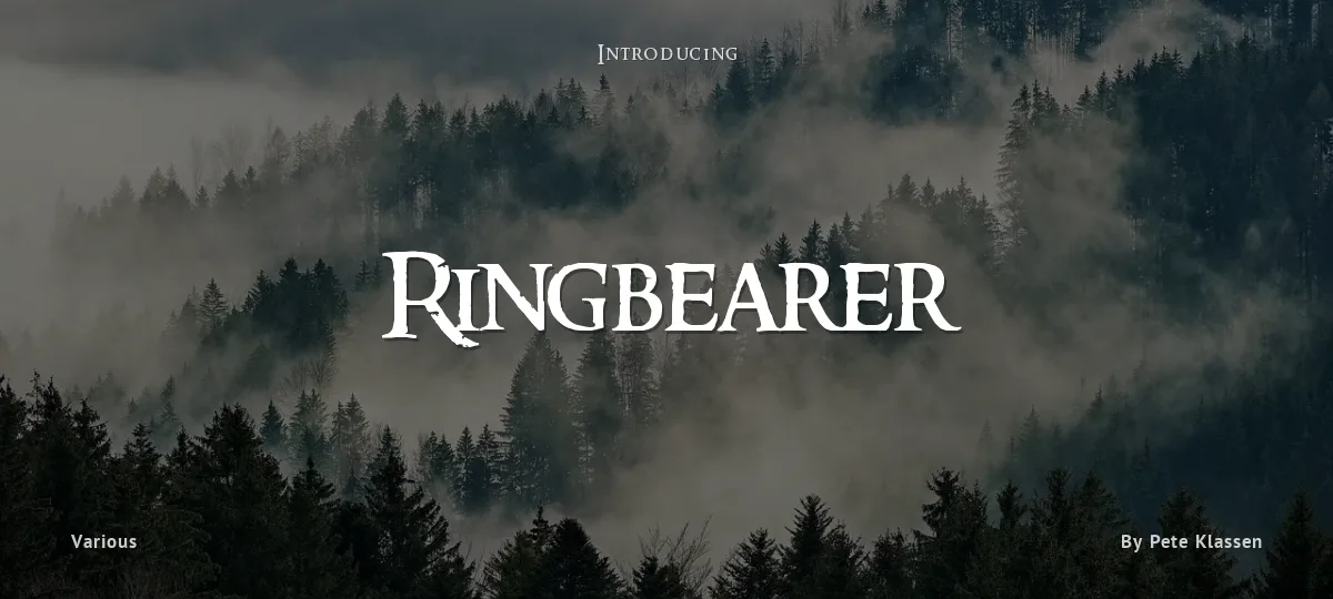 Ringbearer font preview