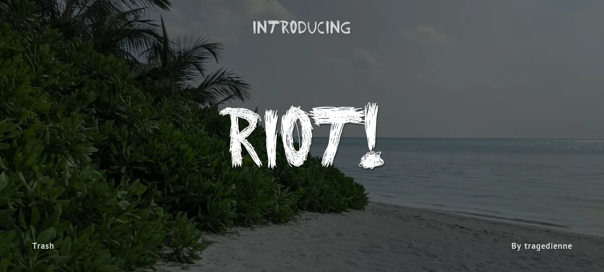 Riot! font preview