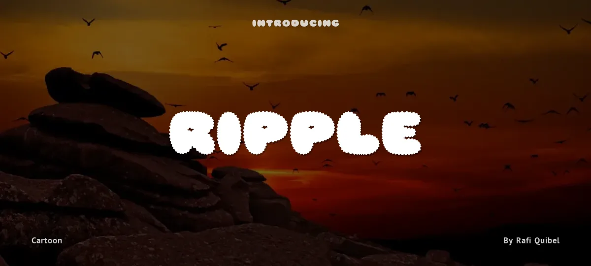 Ripple font preview