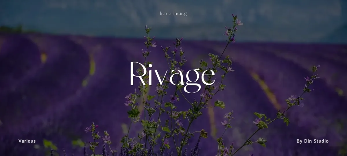 Rivage font preview