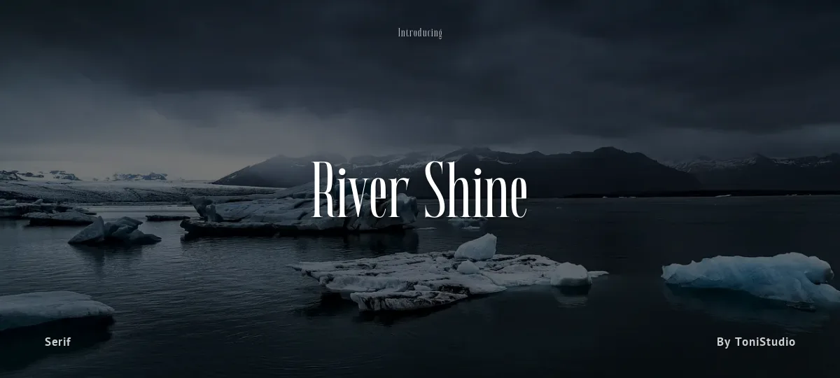 River Shine font preview