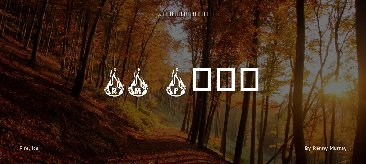 RM Fire font preview