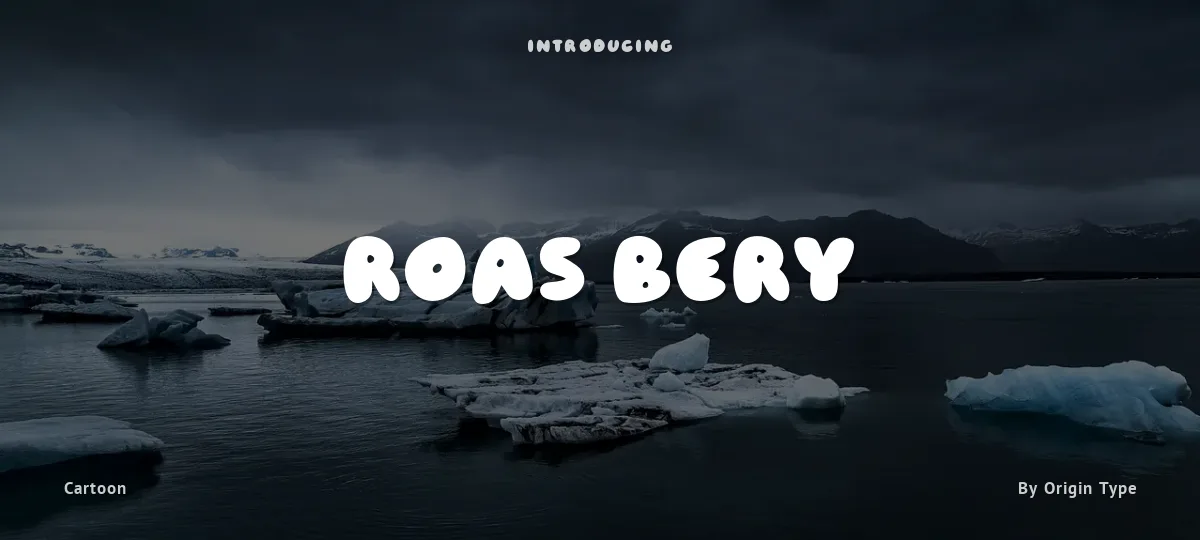 Roas Bery font preview