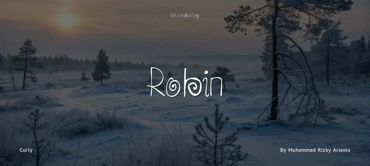 Robin font preview
