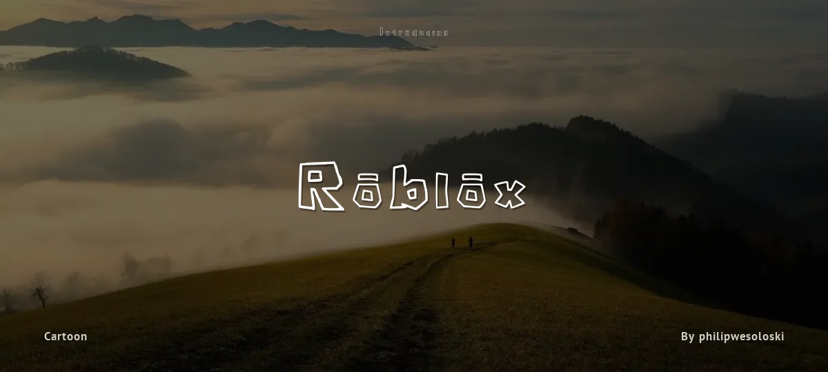 Roblox font preview