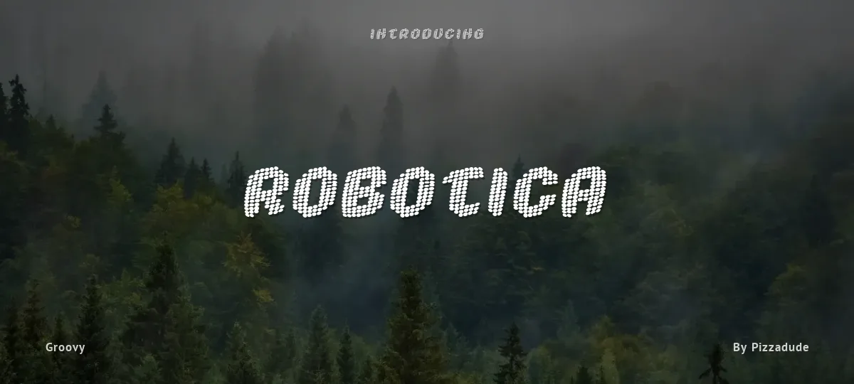 Robotica font preview