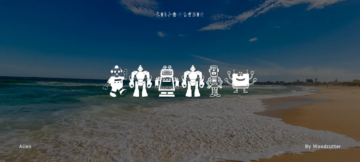Robots font preview