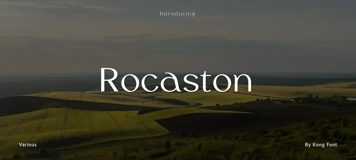 Rocaston font preview