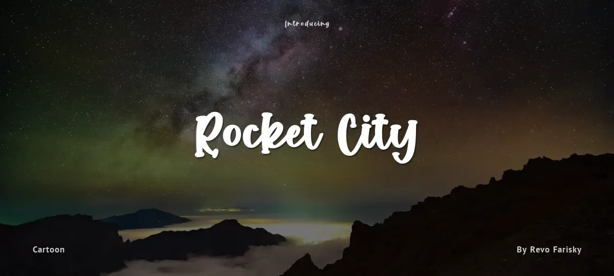 Rocket City font preview